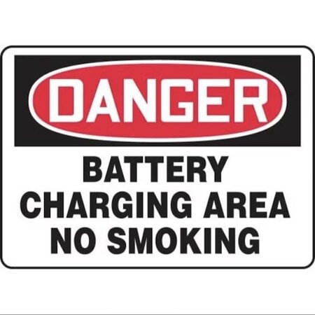 Accuform OSHA DANGER SAFETY SIGN BATTERY MCHL220XL MCHL220XL